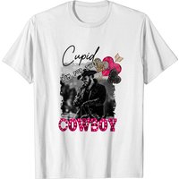 T-shirts pour hommes Valentine Rip Cupid Aim For The Cowboy — T-shirts pour hommes