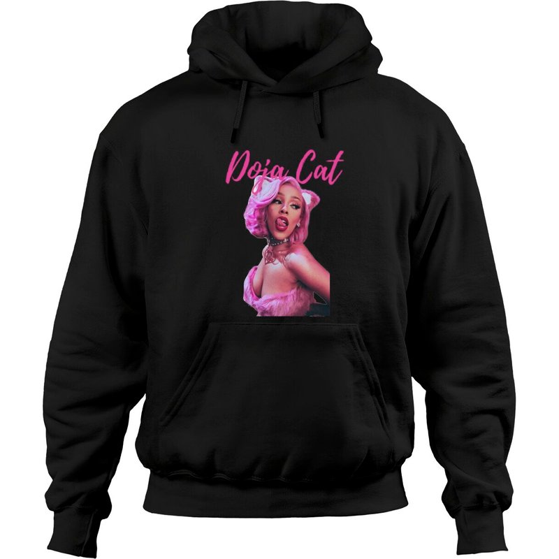 Hoodies Unisex Noirs Doja Cat — Sweats à capuche pour hommes