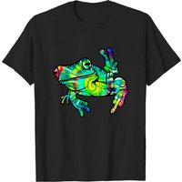T-shirt Cool Peace Frog Tie Dye pour hommes — T-shirts pour hommes