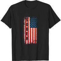 T-shirt Sober American Flag AA NA Recovery pour hommes — T-shirts pour hommes