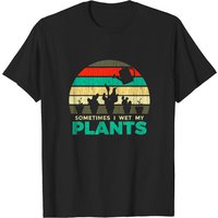 T-shirt Humoristique "Parfois, j'arrose mes plantes" pour hommes — T-shirts pour hommes