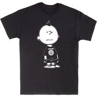Charlie Brown Cartoon Punk Rocker T-Shirt for Men