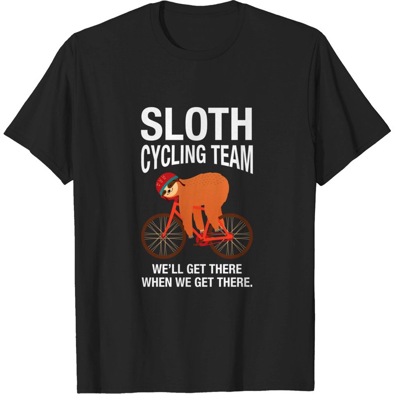 T-shirt pour hommes Sloth Cycling Team Lazy Sloth à vélo — T-shirts pour hommes
