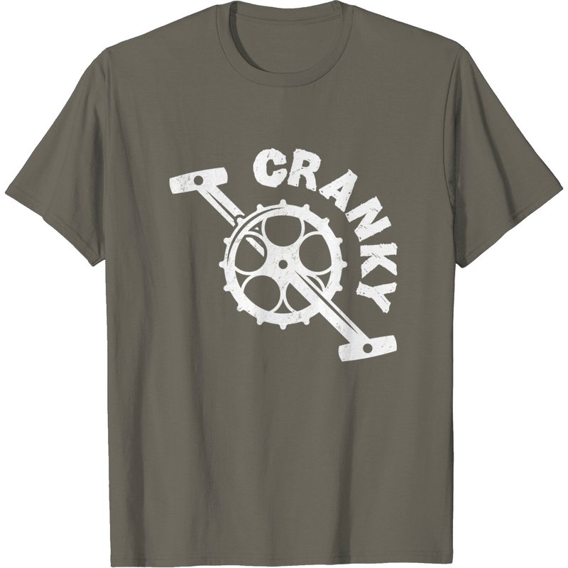 T-shirt Cranky Bicycle Crank Cool Bike Rider Builder pour hommes — T-shirts pour hommes