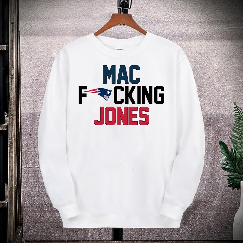 Sweatshirt de Fan de Football Mac Jones des New England Patriots — Sweats à capuche pour hommes