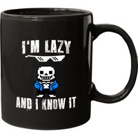 Sans Mugs I'm Lazy And I Know It Ceramic Mug