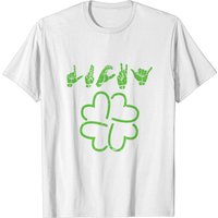 Lucky Sign Language Shirt Deaf St. Patrick's Day ASL Tee