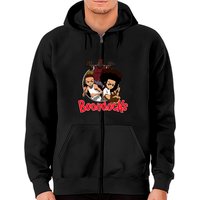 Boondocks Zip Hoodies for Unisex in Black — Mens Hoodies