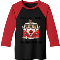 Yorkshire Terrier Artwork Baseball Tee for Men - Black/Red — Mens T Shirts