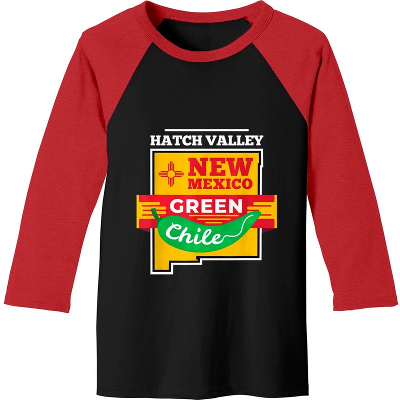 T-shirt de baseball New Mexico Hatch Chile Green Chili Pepper pour hommes — T-shirts pour hommes