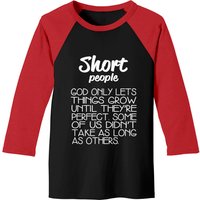 Short People Baseball Tee for Men Black/Red — Mens T Shirts