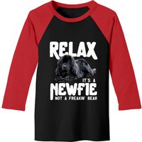 Relax It's A Newfie T-shirt de Baseball pour Hommes