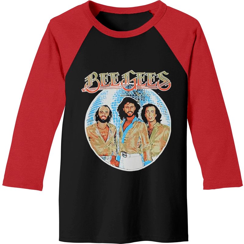 T-shirt de Baseball pour Hommes avec Logo du Groupe Bee Gees — T-shirts pour hommes