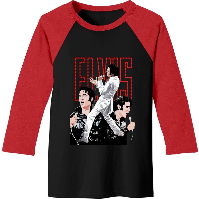 T-shirt de baseball Elvis Presley If I Can Dream pour hommes — T-shirts pour hommes