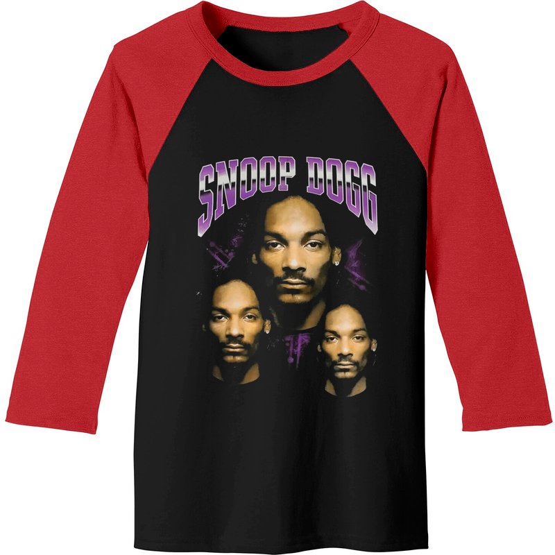 Snoop Dogg Men's Baseball Tee Black/Red