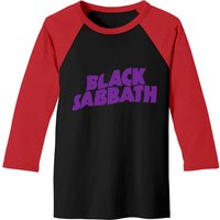 Black Sabbath Purple Logo Premium Baseball Tee for Men