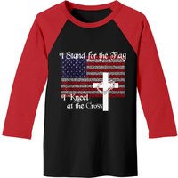 Stand For The Flag I Kneel At The Cross T-shirt de Baseball pour Hommes — T-shirts pour hommes