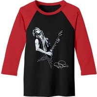 Randy Rhoads Men's Baseball Tee in Black/Red — Mens T Shirts