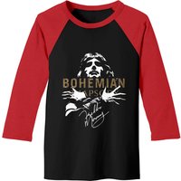 Bohemian Rhapsody Men's Baseball Tee Black/Red — Mens T Shirts