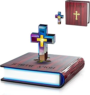 Levitating Cross Lamp - Colorful LED Table Lamp with Magnetic Base — Led Desk Lamp