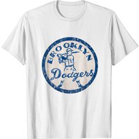 T-shirt Vintage Brooklyn avec logo de baseball usé pour hommes — T-shirts pour hommes