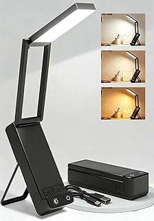 Lampe de Bureau LED EZVALO - Lampe Rechargeable, Pliable, Portable