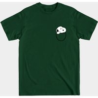 Snoopy in Pocket Men's T-Shirt - Black — Mens T Shirts
