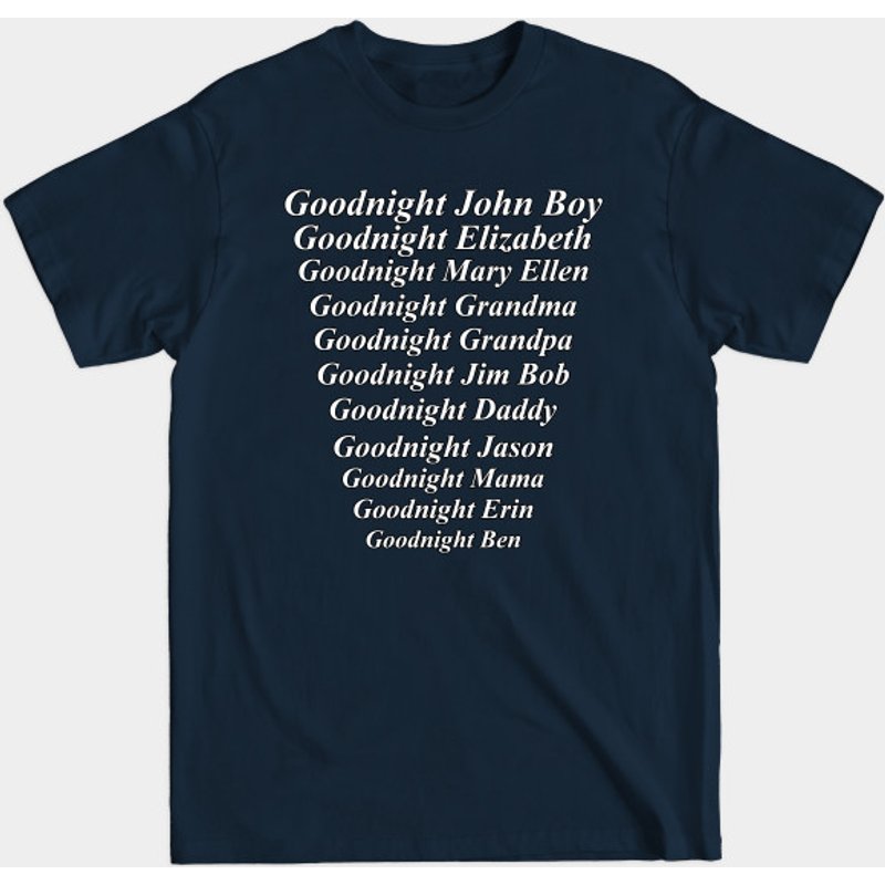 T-shirt Goodnight John Boy Distressed - The Waltons — T-shirts pour hommes
