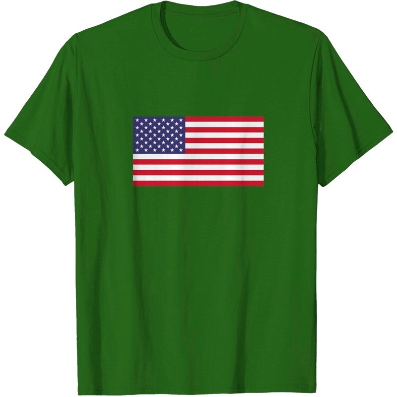 T-shirt Drapeau Américain pour Hommes en Noir — T-shirts pour hommes