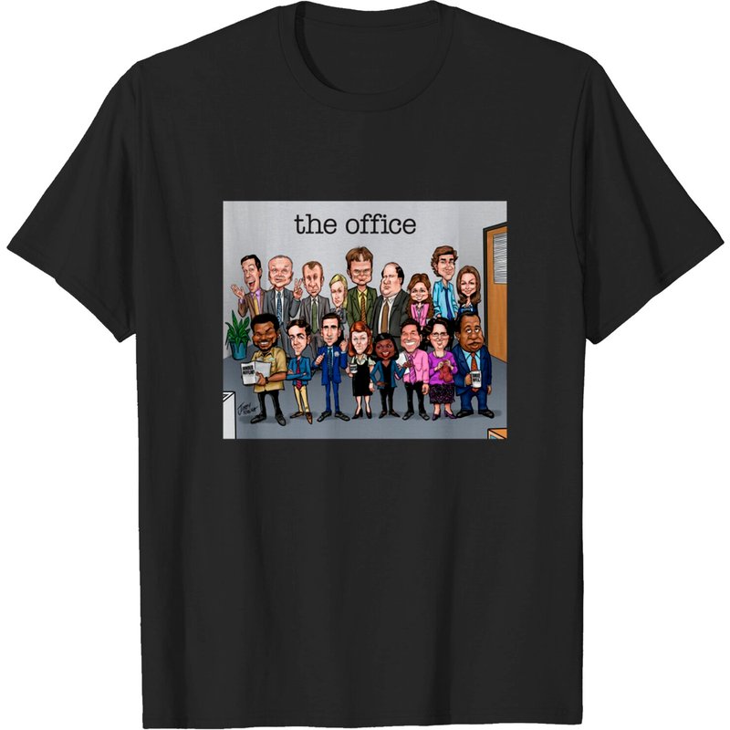 Cast Of The Office Men's Black T-Shirt — Mens T Shirts