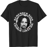 Remember Kids Charlie Loves You - Charles Manson Men's T-Shirt