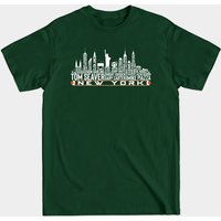 New York Baseball Team Skyline T-Shirt for Men — Mens T Shirts