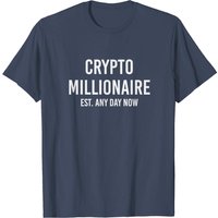 T-shirt Cadeau Amusant Cryptomonnaie Millionnaire pour Hommes