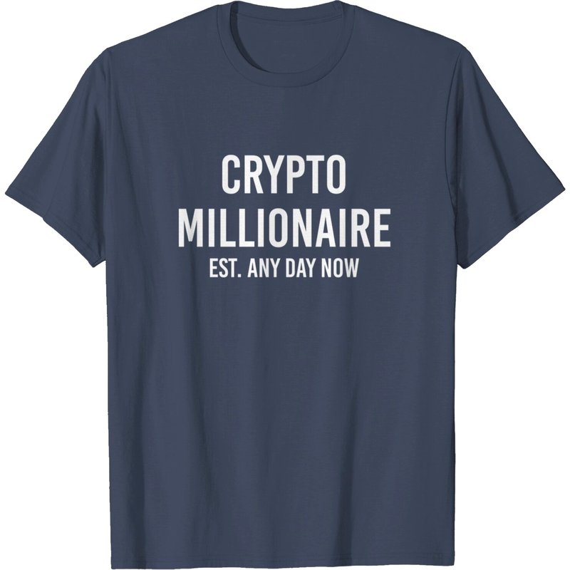 Funny Cryptocurrency Gift Crypto Millionaire T-Shirt for Men — Mens T Shirts