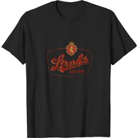 T-shirt Strohs Beer pour hommes en noir