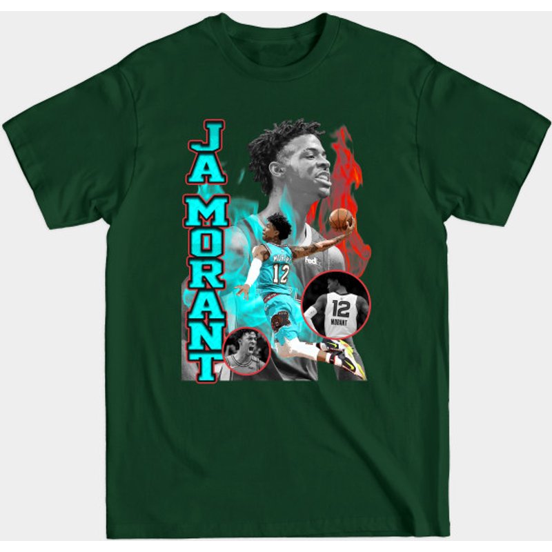 T-shirt pour hommes Vintage Ja Morant en noir — T-shirts pour hommes