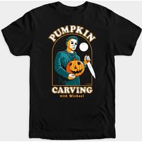 T-shirt Carving With Michael Halloween pour hommes — T-shirts pour hommes
