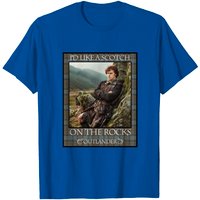 T-shirt I'd Like A Scotch On The Rocks - Outlander pour hommes — T-shirts pour hommes
