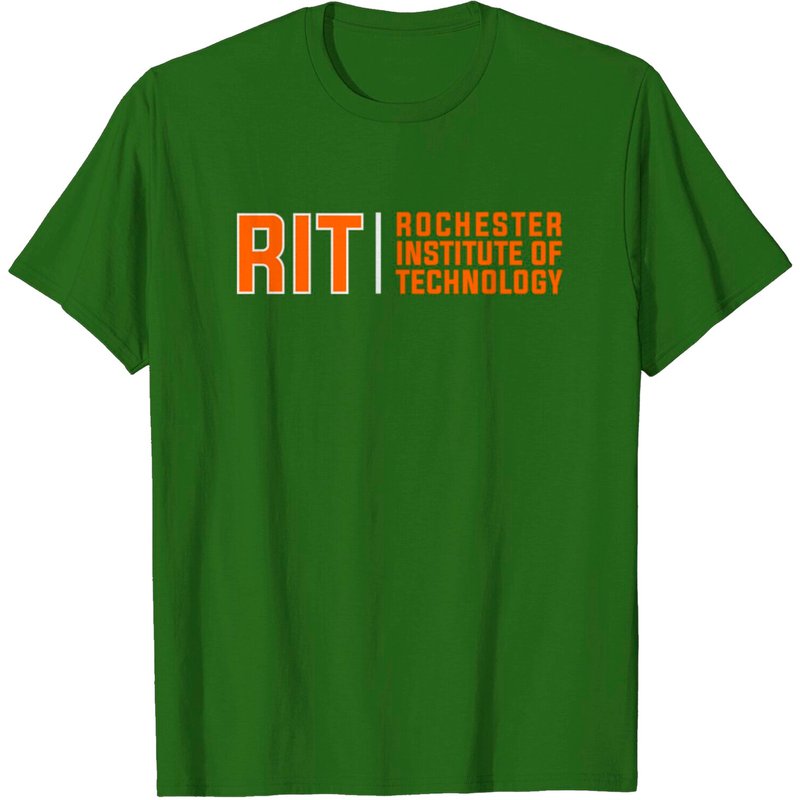 T-shirt pour hommes RIT - Institut de technologie de Rochester - Orange, Blanc — T-shirts pour hommes