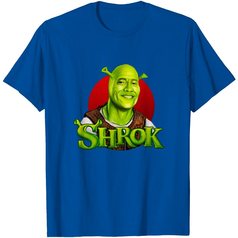 T-shirt Noir Shrok Shrek pour Hommes