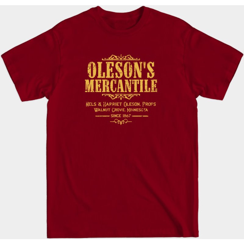 T-shirt pour hommes Oleson's Mercantile Little House On The Prairie — T-shirts pour hommes