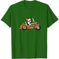 Snoopy Biker T-Shirt for Men in Black