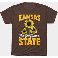 T-shirt pour hommes Kansas État du Tournesol — T-shirts pour hommes