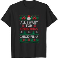 Tout ce que je veux pour Noël, c'est Chick-fil-a T-shirt pour hommes — T-shirts pour hommes