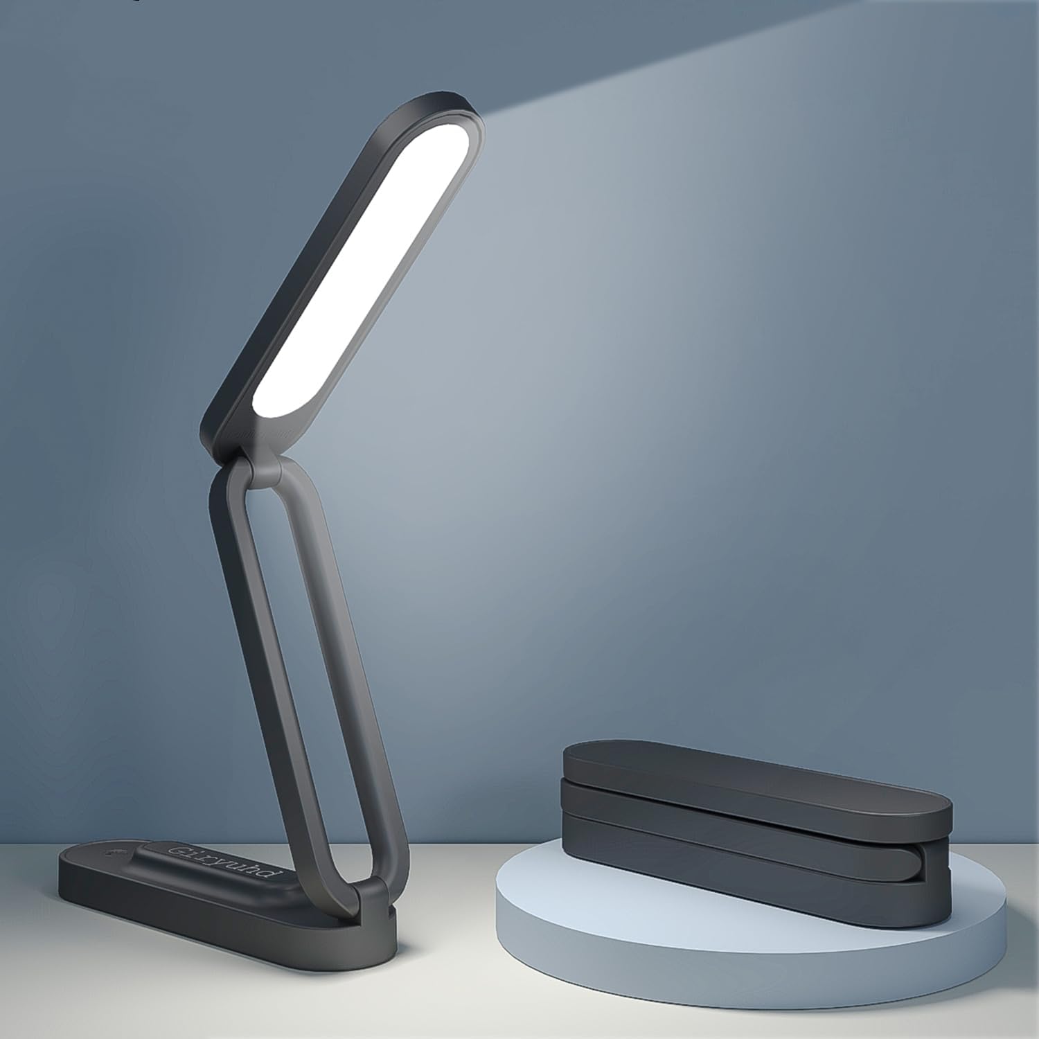 Lampe de Bureau LED Giryuhd - Blanche, Fonctionne sur Piles, Pliable, Portable — Lampe de bureau menée