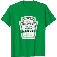 T-shirt Jésus Mustard Seed Faith Distressed pour hommes