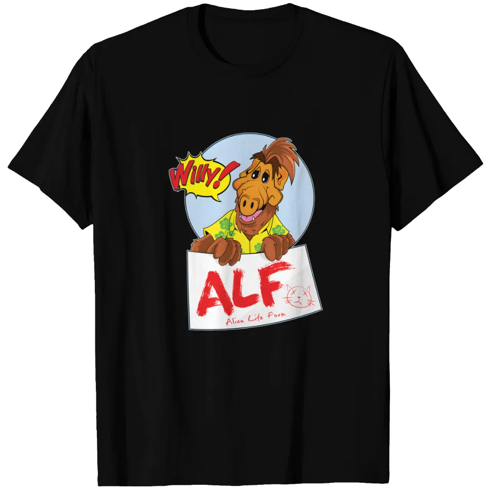 T-shirt Noir Alf pour Hommes