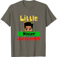 T-shirt pour garçons Little Mister Juneteenth Black King — T-shirts pour hommes