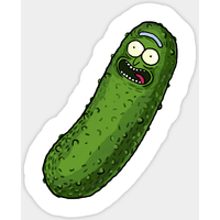 Autocollant Pickle Rick — Autocollants et stickers