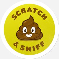Autocollant Emoji Poo à gratter et sentir — Autocollants et stickers